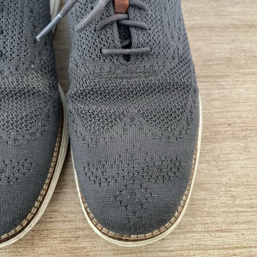 Cole Haan Original Grand Stitchlite Shoes Mens Sz 8.5 Gray Wingtip Oxford Dress